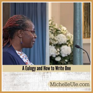 Woman giving a eulogy in a church