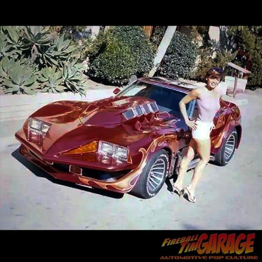 Corvette Summer Fireball Tim Garage Automotive Pop Culture Art