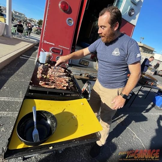 Fireball Tim Garage Automotive Pop Culture Art