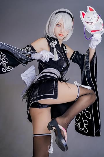 Cosplay 2B kimono outfit