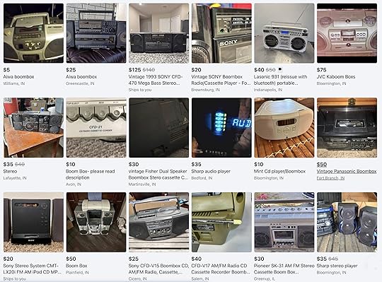 boom boxes