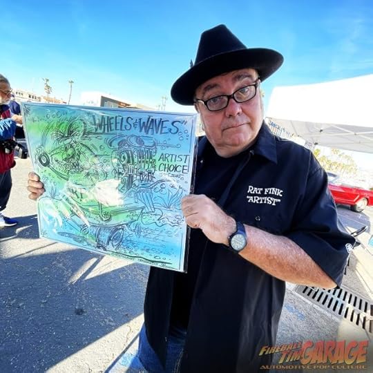 Fireball Tim Garage Automotive Pop Culture Art