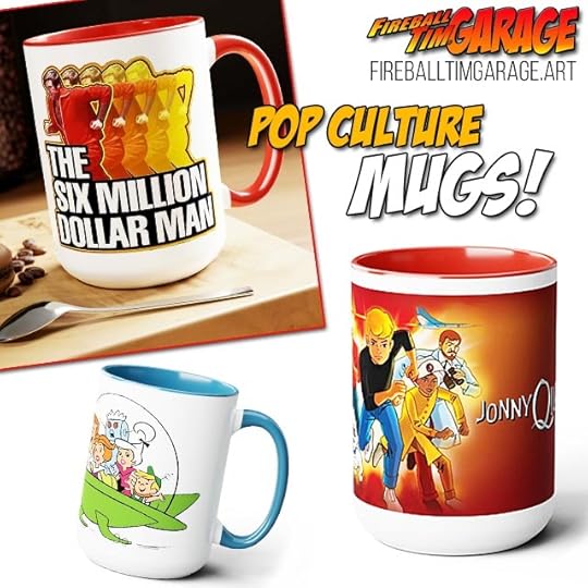 Fireball Tim Garage Automotive Pop Culture Art