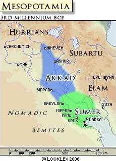 Akkad - LookLex Encyclopaedia. Map shows Akkad empire and the Sumerian ...