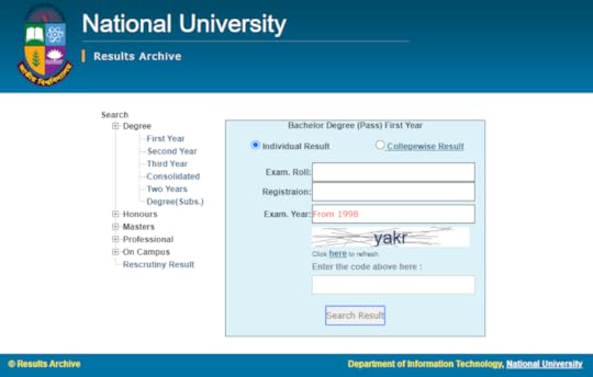 Degree 1st Year Result