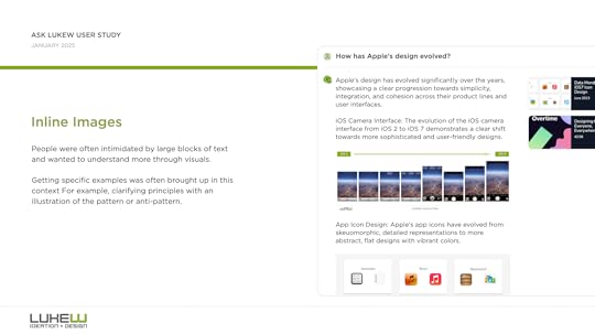 Ask LukeW usability study results: visual content