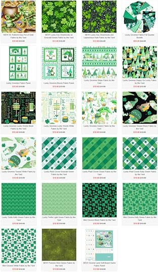 St. Patrick's Day Fabric available at ShopNZP.com from Nancy Zieman Productions