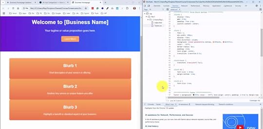 Use Chrome Inspector to test AI generated CSS code