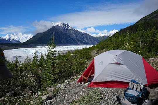 camping in alaska - root glacier