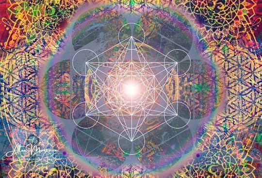 Sacred geometry pattern representing the transformation of universal consciousness