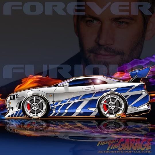 Furious Automotive Pop Culture Art by Fireball Tim Garage