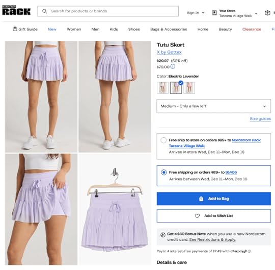 nordstrom stealing popflex pirouette skort design dupe gottex