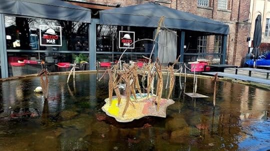Fountain at the Fürst Leopold mine in Dorsten
