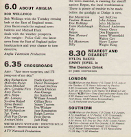TV Times listing for Crossroads on Tuesday, 22 July 1969