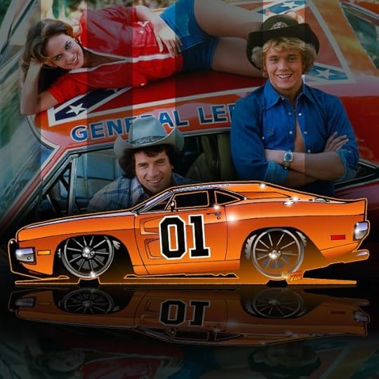 Dukes of Hazzard Automotive Pop Culture Art by Fireball Tim Garage