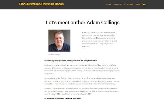 Author Interview - Find Australian Christian Books
