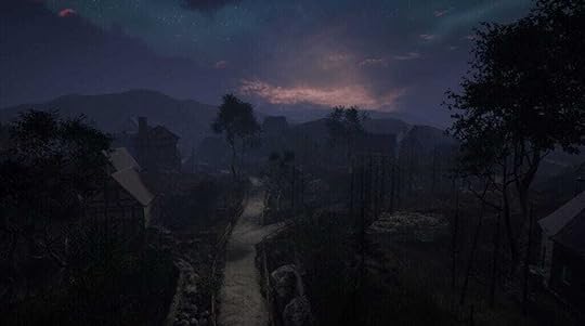 Credit: Singer Studios. [Description: Exterior shot of a road fork]