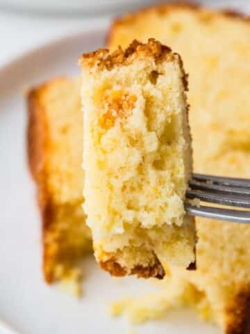 Close Up Of Tangerine Cake