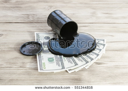stock-photo-spilled-oil-from-a-barrel-on-the-bills-dollar-money-black-gold-sales-purchase-sale-business-551344816