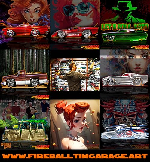 Automotive Pop Culture Art by Fireball Tim Garage