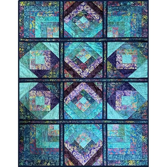 Exclusive Blue Batik Quilt As You Go Mix and Match 12 Block Quilt Bundle Box available at ShopNZP.com from Nancy Zieman Productions 02