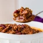 Close Up Of Low Sodium Chili