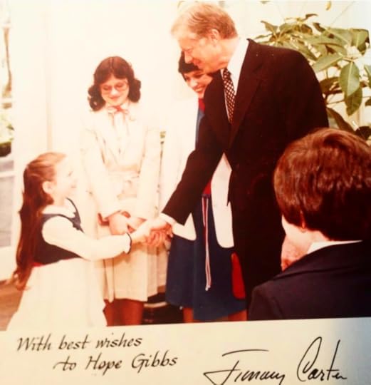 Hope Gibbs with President Carter