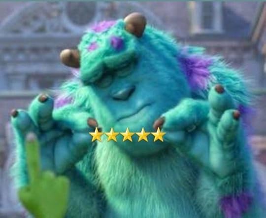 sully from monsters inc holding five star emojis