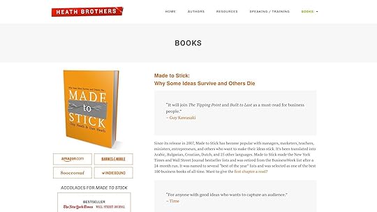 Made to Stick: Why Some Ideas Survive and Others Die