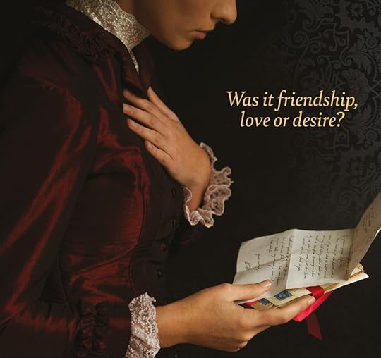 Cropped bookcover image showing a woman in Victorian dress reading a letter, hand on heart.