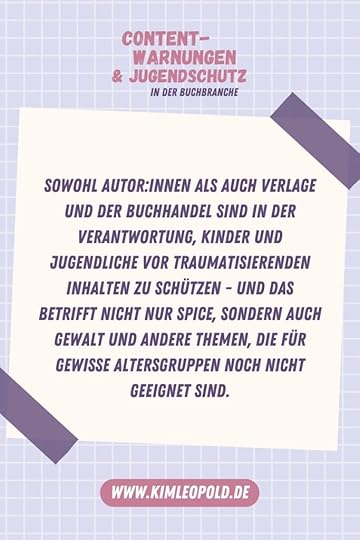 Contentwarnungen und Jugendschutz in der Buchbranche Kim Leopold Zitat 2