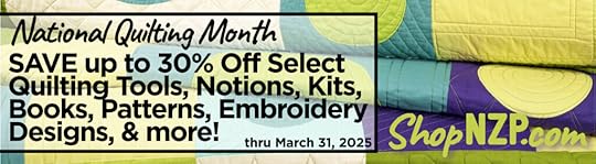 National Quilting Month Sale SAVE up to 30% Off Select Quilting Supplies at ShopNZP.com from Nancy Zieman Productions