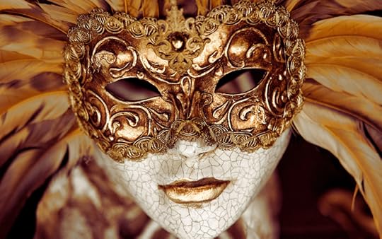 Gold Venetian Mardi Gras Mask