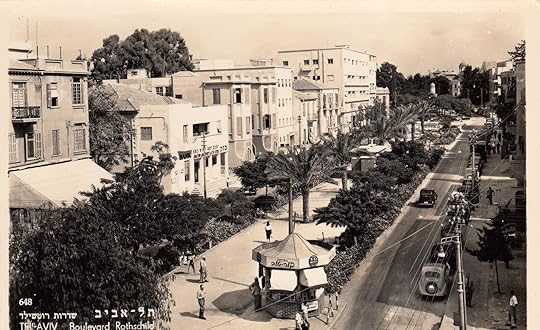 Rothschild Boulevard, Tel-Aviv, circa 1930 via goodfreephotos.com