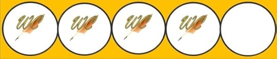 Four circles with the WordCrafter Quill logo inside