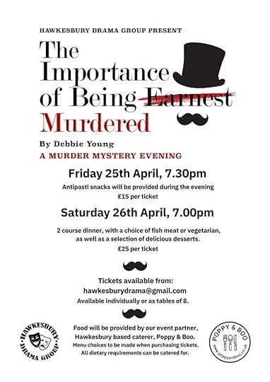 poster with booking details for The Importance of Being Murdered