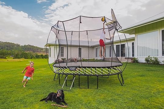 Nets Prevent Kids from Falling Off the Trampoline