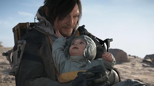 Death Stranding 2 on the beach trailer Norman Reedus and a baby