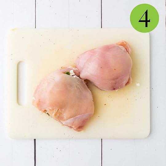 Step 4 of Spinach and Goat Cheese Chicken Breasts