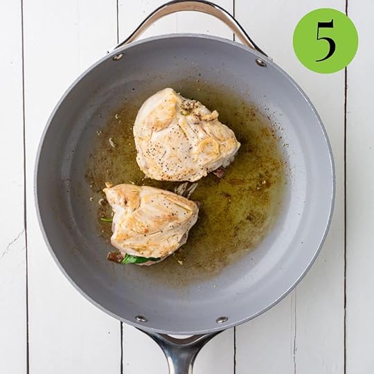 Step 5 of Spinach and Goat Cheese Chicken Breasts