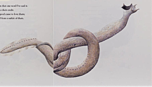 Ogden Nashe drawing of a lamprey