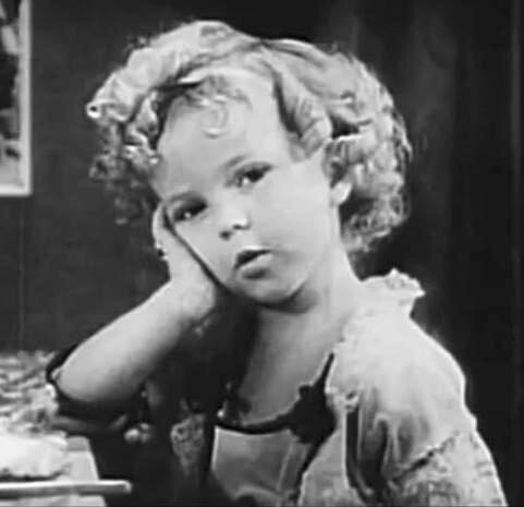 Shirley Temple in the film ‘Glad Rags to Riches’ (1933) via Wikimedia Commons. Kully went to see her films