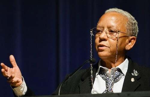 Nikki Giovanni speaking at Emory University, 2008