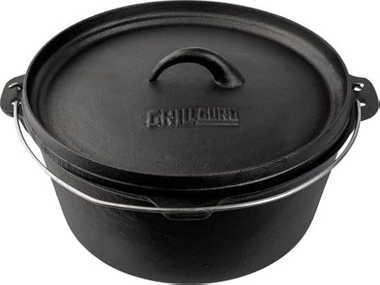 Grill Guru Cast Iron Dutch Oven - Gietijzeren pan met deksel - Medium 23cm