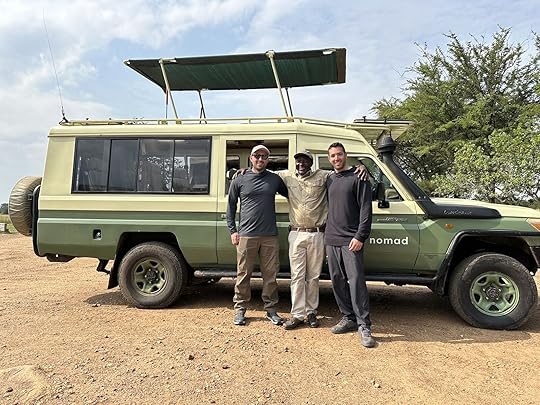 Tanzania road trip - Eben and guide