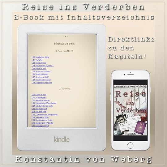 Das E-Book 'Reise ins Verderben' im E-Book-Reader und Smartphone