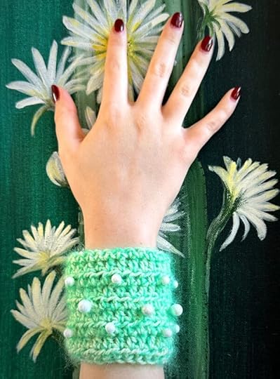 Crocheted wristband with beads -- Free Pattern (with Stitchwell Social Membership)