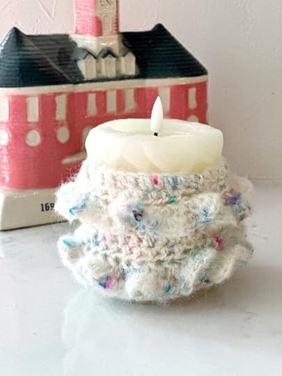 Free Pattern (with Stitchwell Social Club membership) | Ruffles | crochet candle cover by Vickie Howell