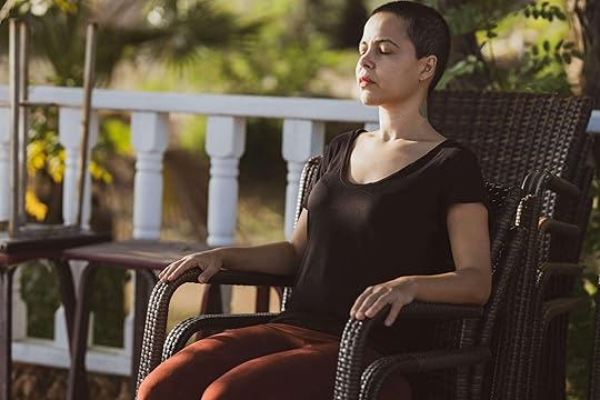 Image of a peaceful woman sitting in a chair outside with her eyes closed. Overcome the stressful symptoms you have with borderline personality disorder and begin healing with an adult intensive outpatient program in Houston, TX.