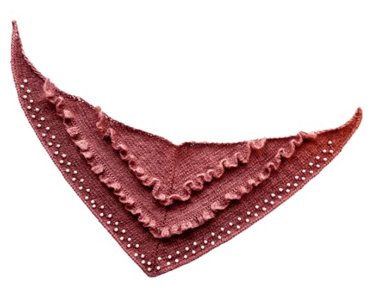 Ruffled Triangle Scarf Knitting Pattern by Vickie Howell